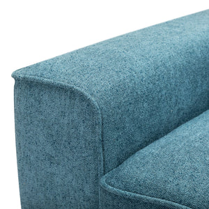 English Elm Package Contemporary Fabric Sofa with Black Legs Plush Cushions for Modern Living N767P206230U_N767P206233U