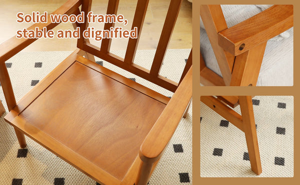 English Elm Cute Fabric Armchair Solid Wood Frame Compact Upholstered Seat for Bedroom or Apartment White W2105P420762