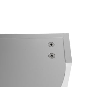 English Elm 12" Bathroom Wall-Mounted Storage Rack with Three-Tier Floating Shelves, Durable Scratch-Resistant Plywood Organizing Solution Glossy White W999P277165