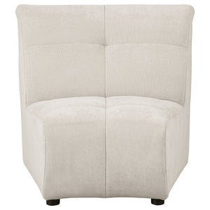 English Elm Oliver Five Piece Modular Sectional with Tufted Ivory Fabric for Open Living Spaces B062S01461