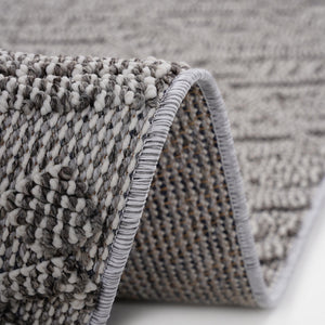 English Elm Loom Indoor/Outdoor Area Rug 2X8 - Durable White Traditional Design For Homes & Patios, Easy Care B335P289620