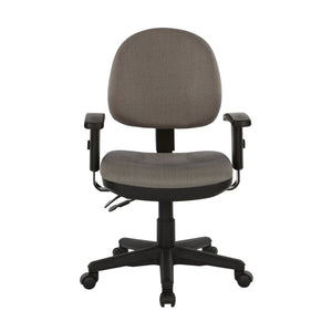 OSP Home Furnishings Sculptured Ergonomic Office Chair with Lumbar Support and Greenguard Certified Cushioned Seat 8180-294