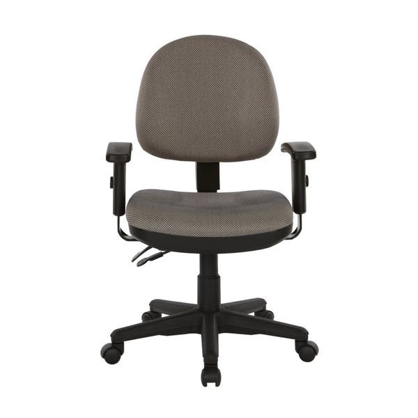 OSP Home Furnishings Sculptured Ergonomic Office Chair with Lumbar Support and Greenguard Certified Cushioned Seat 8180-294