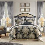 Croscill Classics Versailles Traditional 3 Piece Grey Quilt Set CCL13-0019 Grey