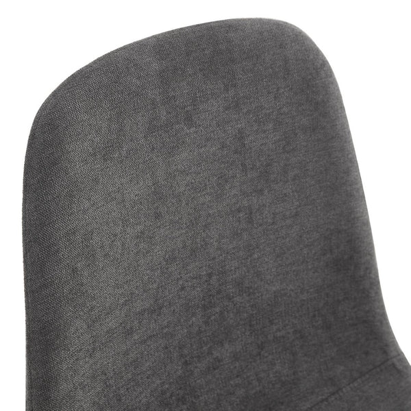 English Elm Table Set With 6 Upholstered Chairs - Modern Medieval Style, Rustic Industrial Mdf Dining Table W1151S04211-GIGA