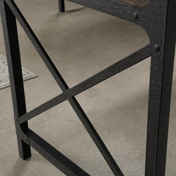 English Elm Desk Return 42" - Stylish Brown Finish, Durable Design With Smart Cable Management For Your Workspace B356P367740