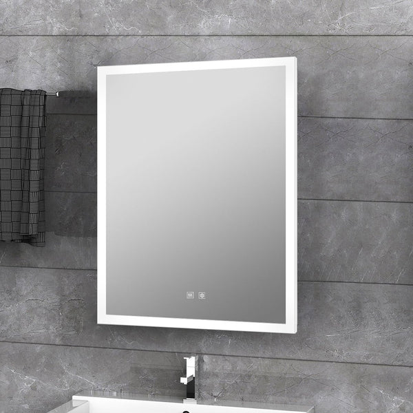 English Elm Aurorium Frameless Led Vanity Mirror with Defogger and Touch Controls for Spa Bathrooms B2731P478344