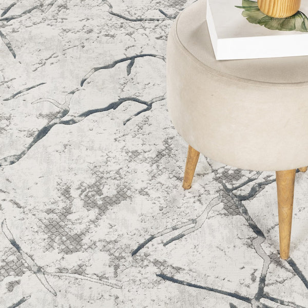 English Elm Geometrix Gray Area Rug - 2'7" X 9'10" Soft, Durable, Modern Geometric Design For High-Traffic Spaces B186P316827