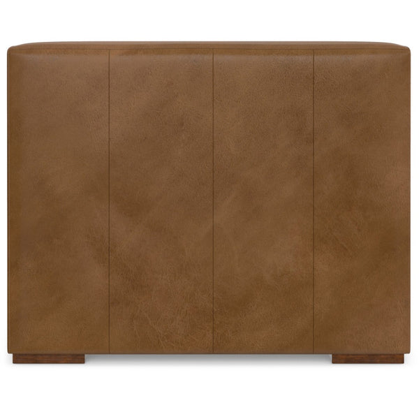 English Elm Rex Center Sofa Module - Versatile Armless Chair In Caramel Leather For Modern Living Spaces & Comfort B136P199250-GIGA