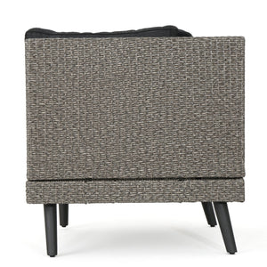 English Elm Christopher Knight Home® - Tahiti Corner Sofa Set With Table - Stylish Brown Outdoor Seating, Weather-Resistant & Comfortable 60125.00SETMBK