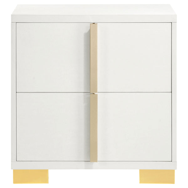 English Elm Mckee Queen Bedroom Set White Panel Bed Dresser Nightstand Mirror Four Piece Suite White B062S01758