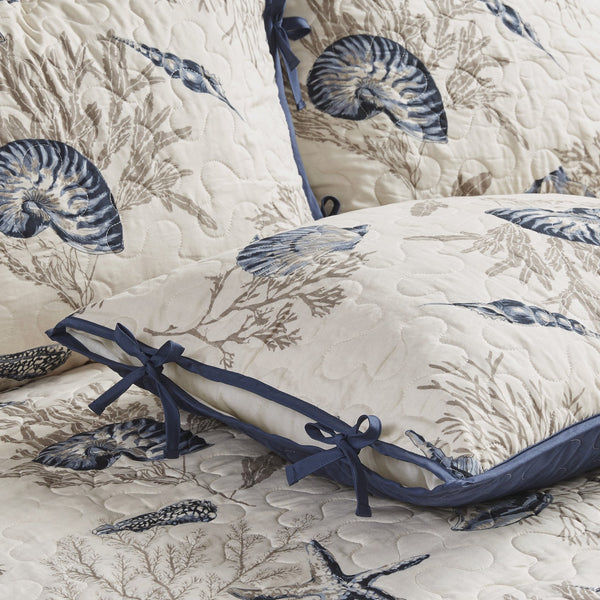 English Elm 6 Tissa Reversible Daybed Cover Set Quilted Multicolor Stripe & Chevron Pillow Twin Fit Charming Lodge-Inspired Look Blue 17.52 L x 15.94 W x 8.27 H B03597493