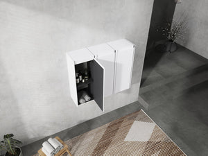 English Elm 12" Bathroom Side Cabinet - Space-Saving Design With Reversible Soft-Close Doors For Modern Storage W999S00279