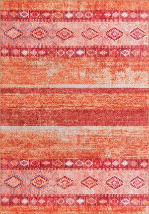 Unique Loom Timeless Verona Machine Made Geometric Rug Rust Red, Ivory/Orange/Violet/Green 8' 4" x 12' 2"