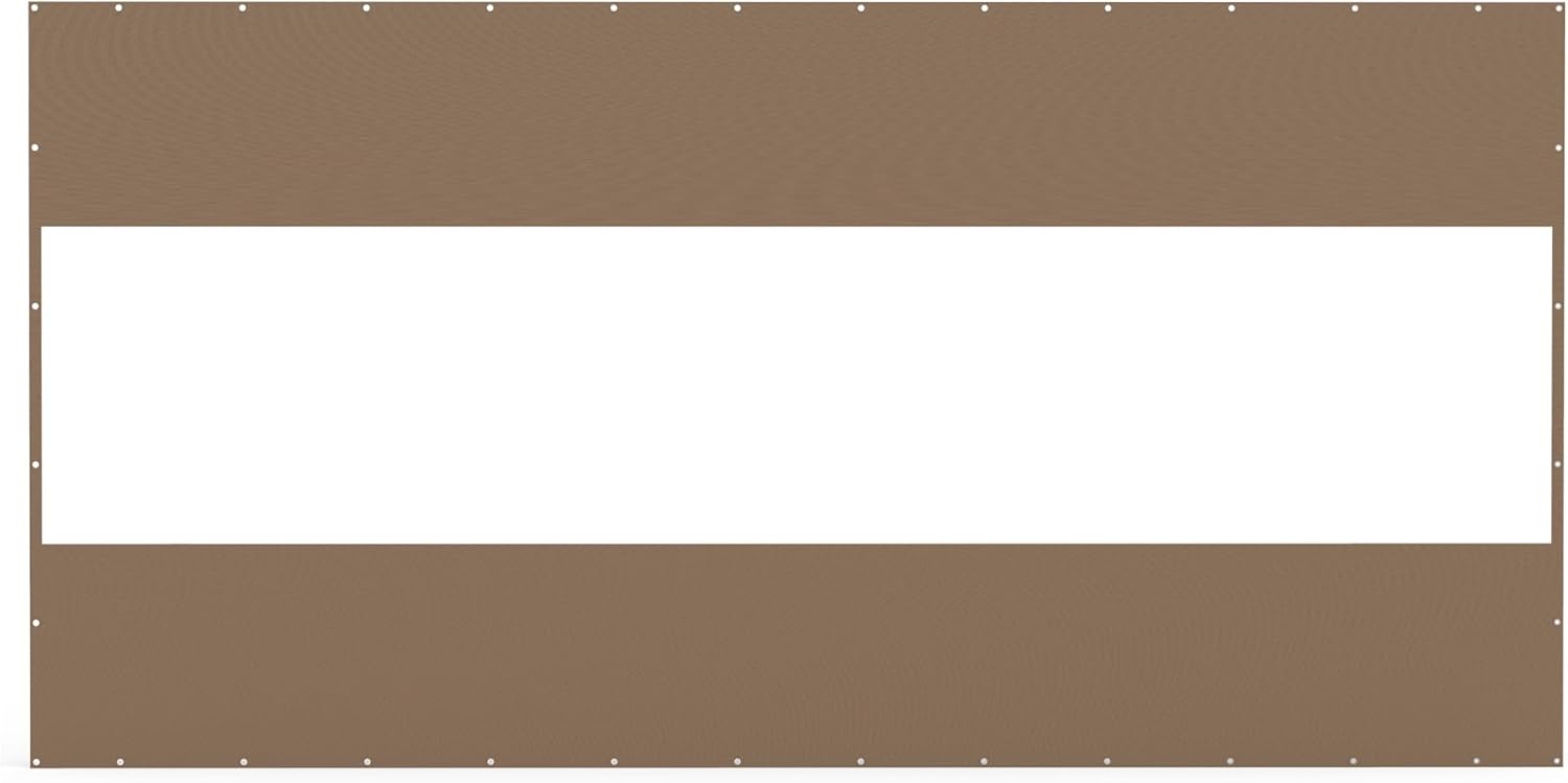 Heavy Duty Outdoor Clear Panel Curtain – 8'H X 16'W Waterproof Pvc Pol