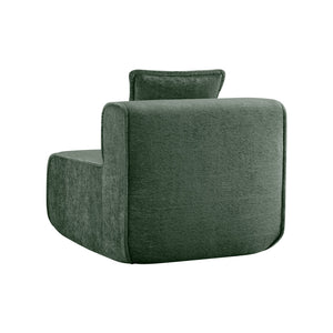 English Elm Harrison Armless Velvet Sofa In Rich Green - Modern Comfort, Elegant Design, No Assembly Needed! W3041P386600