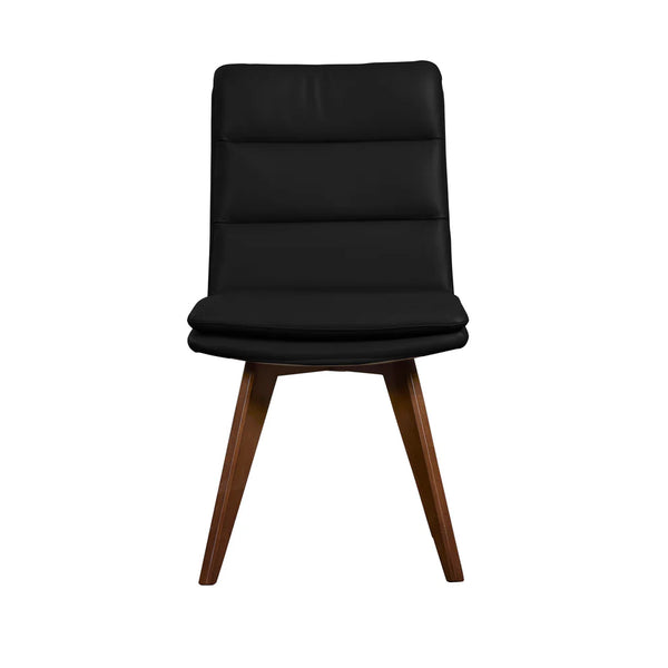 Porter Castor Genuine Leather Dining Chair Set of 2 - Stylish Comfort for Modern Dining Spaces