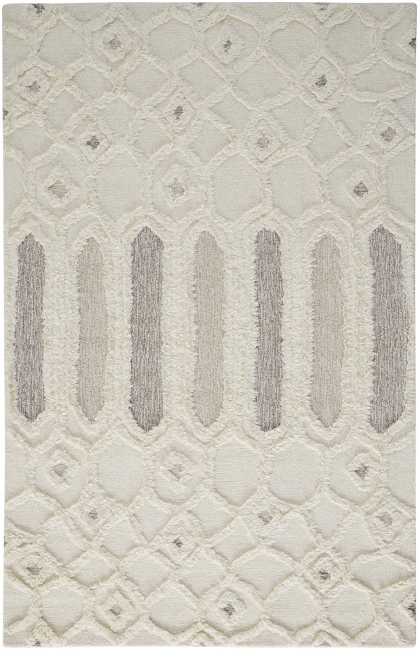 Feizy Rugs Anica Hand-tufted Wool Rug – Bohemian Abstract Design For Living Rooms, Bedrooms, And Nurseries Ivory,Taupe,Tan Wool Anc8013fivy000f00