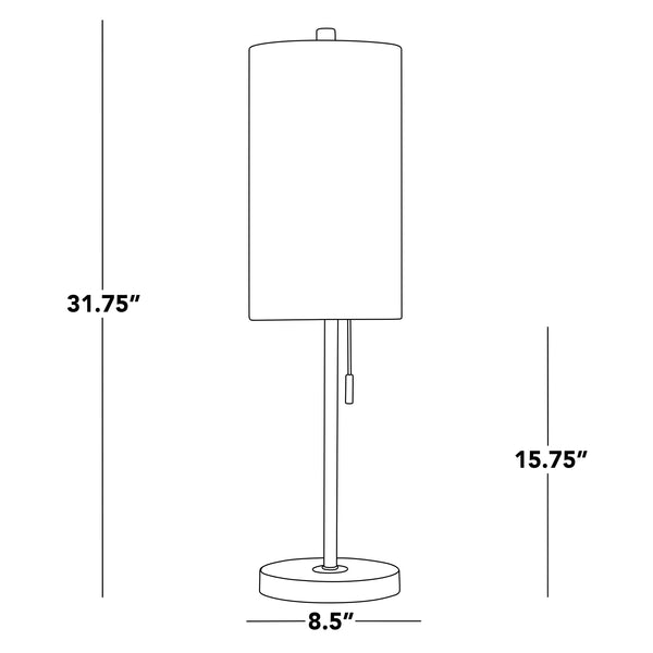 English Elm Metal Buffet Lamps with Gold Finish White Linen Shade and Usb Port Set of 2 B202P471590