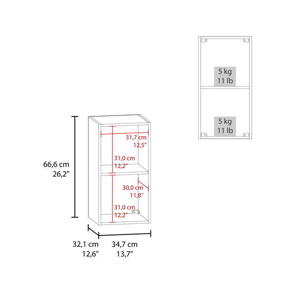 English Elm Kaser Mirror Medicine Cabinet with Shelves, Wall-Mounted White Storage, Durable Engineered Wood Finish B200P362011