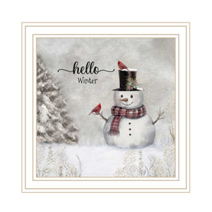 English Elm Trendy Decor 4u Peace on Earth 2-piece Framed Winter Wall Art Set White Wood B067P252305