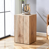 English Elm Elevate Your Living Space With This Modern Mdf Coffee Table That Showcases Smooth, Light Wood Color Texture Patterns. It Is Characterized By Stylish Design.