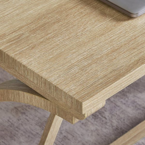 English Elm 59 Inch Bar Table Set with Power Outlet Rubberwood Frame and 3 Linen Stools Light Oak W2972P385256