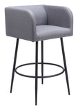 Horbat Barstool - Set of 2 Gray 110066 Zuo Modern