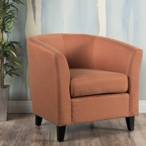 English Elm Christopher Knight Home® - PLAZA Club Chair with Plush Upholstery and Mid-Century Profile — Cozy, Stylish Accent Seat for Living Rooms Orange 31 L x 29.25 W x 26.25 H 46619.00FORG