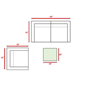 English Elm Lsi Outdoor Wicker Conversation Set For 3 - Loveseat, Lounge Chair & Coffee Table With Cushions B120S00071