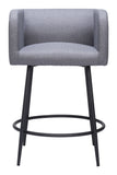 Horbat Counter Stool - Set of 2 Gray 110065 Zuo Modern