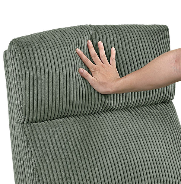 English Elm Contemporary Power Lift Chair Recliner with Plush Corduroy, Foam-Over-Coil Support & Side Pocket Green 31 L x 29 W x 24 H B011P395831