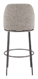 Nordhavn Swivel Barstool Gray 110273 Zuo Modern