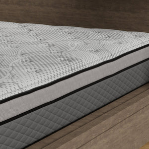 English Elm Hybrid Pocketed Coil Queen Mattress with Gel Foam Layers for Cool Restful Sleep B047P321032