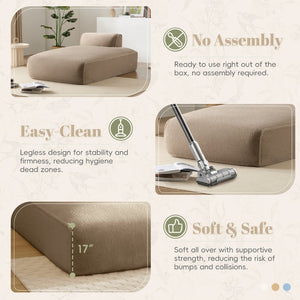 English Elm 72"Oversized 72" Oversized Modular Sofa Bed - Plush, No Assembly, Versatile Design For Living Room Comfort N723P272384D-GIGA