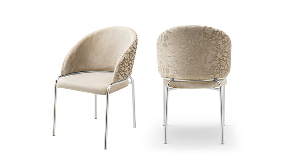 English Elm Onyx Luxurious Beige Velvet & Chenille Accent Chair with Sturdy Metal Frame, Modern Contrast Design B009P332653