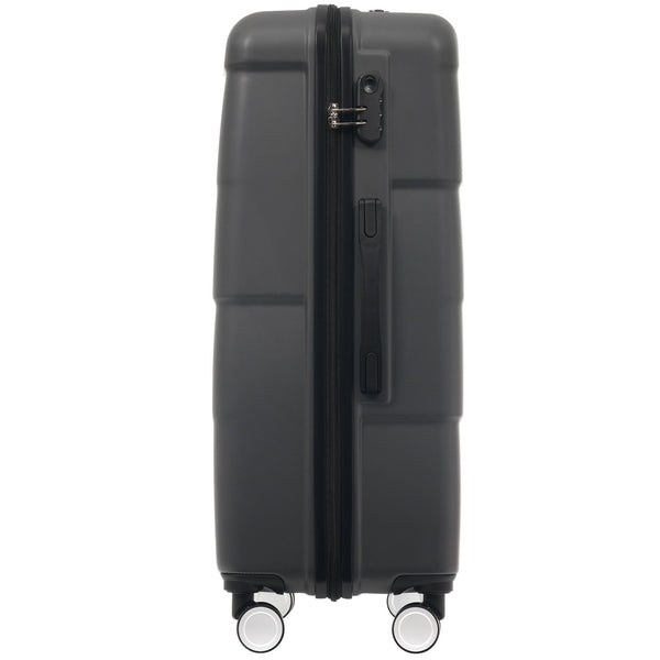 English Elm Hardshell 3 Piece Luggage Set Abs Spinner Suitcase with Tsa Lock Telescoping Handle Charcoal N732P308497E