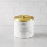 Croscill Corsica Glam/Luxury Gold Marbled Resin Jar CC71-0041 Gold