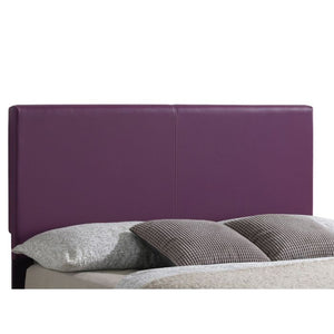 English Elm Inviting Purple Full Bed with Sturdy PU Frame, 47"H x 57"W x 81"D, Vibrant Casual Style, Easy Assembly B078108070