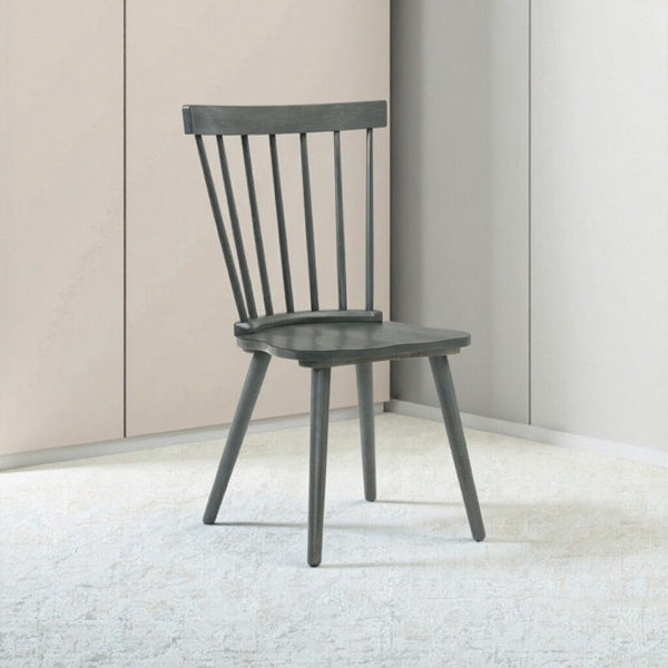 English Elm [Set Of 2] Rustic Farmhouse Dining Chairs - Solid Wood Side Chairs For Stylish Kitchen & Dining Use W2537P211108-GIGA