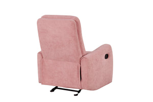 English Elm Paterson Microsuede Velvet Rocker Recliner Plush Swivel Chair for Living Room Pink B078P497896