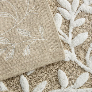 English Elm Cotton 24x60 Tufted Bath Rug with Plush 100% Cotton Pile, Non-Slip Spray Latex Backing for Comfort B035P203228