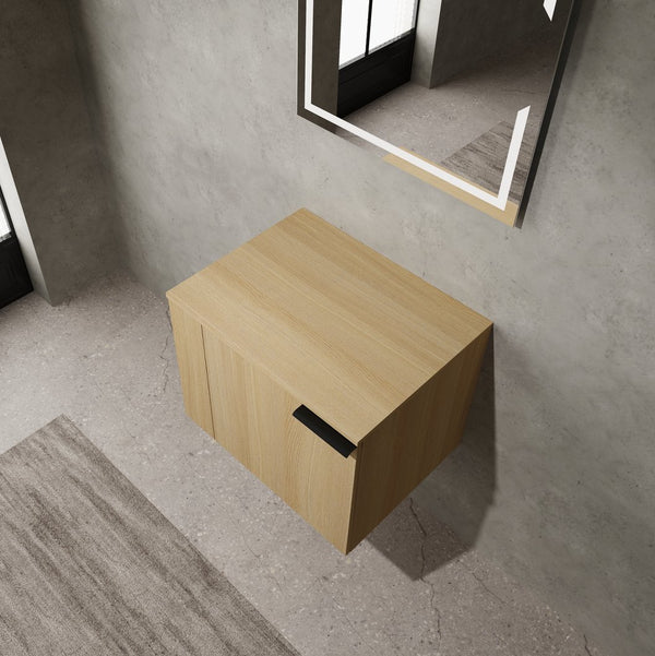 English Elm 24" Oak Bathroom Vanity Sink Cabinet - Modern Design, Soft-Close Doors, Great Storage For Small Spaces W1972P204940