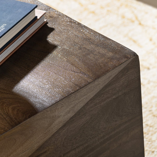 Crestview Collection Transitional Square End Table In Solid Mango Wood - Modern Accent Furniture For Any Space Brown Solid Wood Cvfnr4818