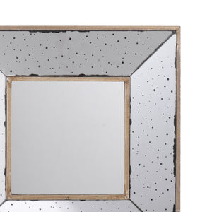 English Elm Joe Square Wall Mirror Sculptural Speckled Frame for Foyer or Gallery Display B056P416819
