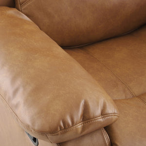 English Elm Charlotte Faux Leather Glider Recliner with Pub Back and Plush Cushion Support B050P322573