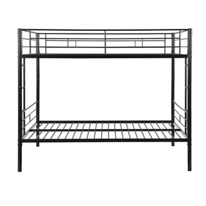 English Elm Full Over Full Metal Bunk Bed – Space-Saving Design, Easy Assembly, No Box Spring Required! W311S00050