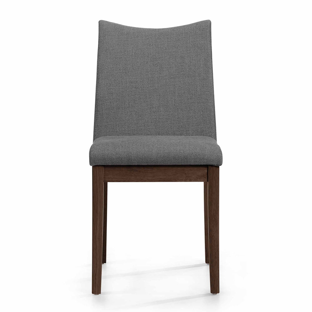 English Elm Christopher Knight Home® - Dining Chairs Set Of 2 - Mid-Century Modern Design, Dark Grey Upholstery & Rubberwood Frame 59460.00DGYWNT