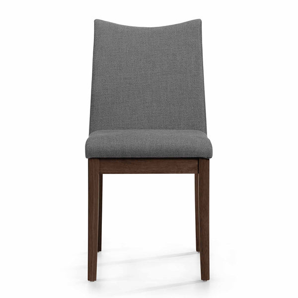 English Elm Christopher Knight Home® - Dining Chairs Set Of 2 - Mid-Century Modern Design, Dark Grey Upholstery & Rubberwood Frame 59460.00DGYWNT