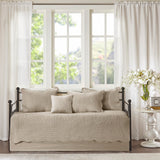 Tuscany Cottage/Country 6 Piece Reversible Scalloped Edge Daybed Cover Set